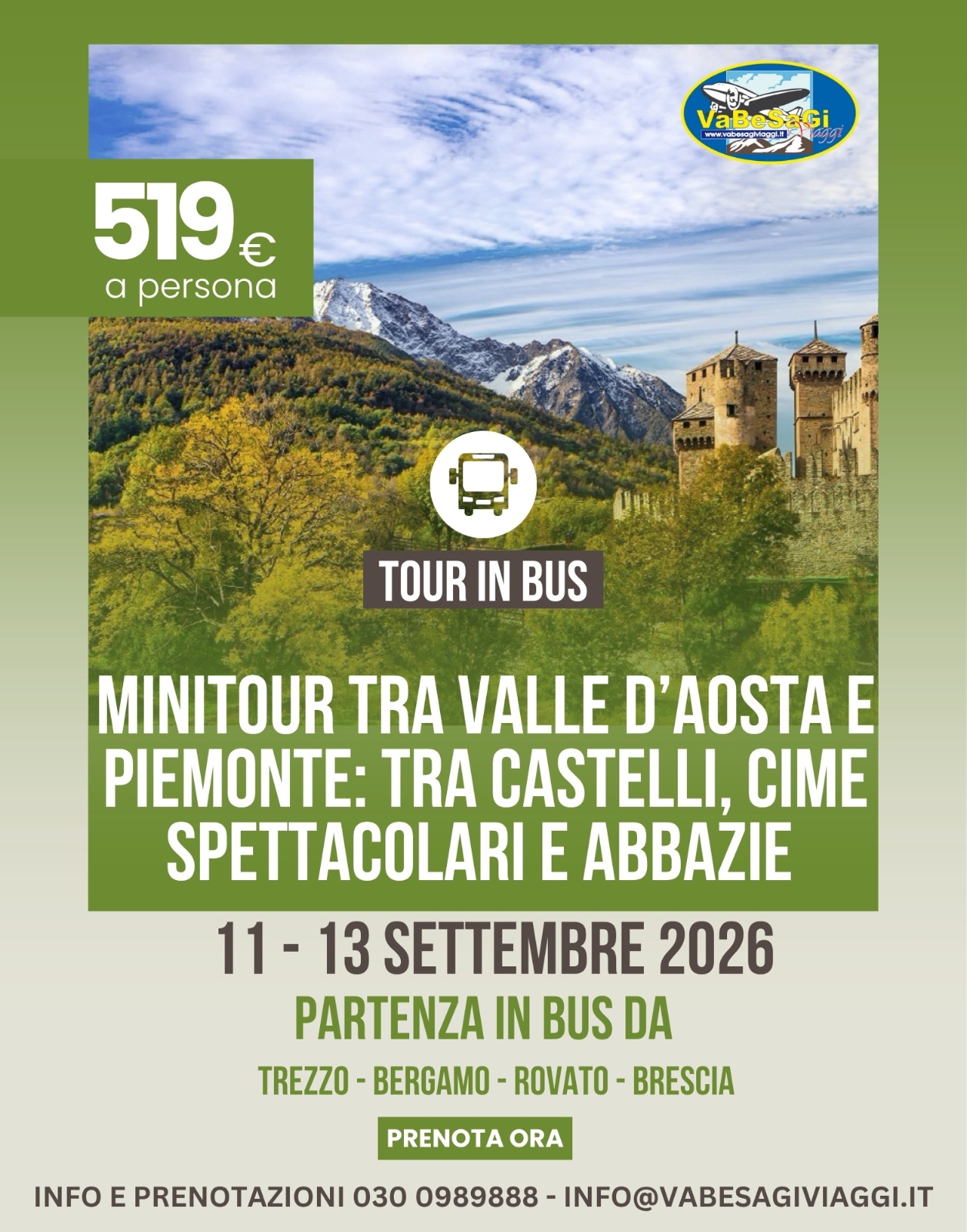 Minitour Valle d’Aosta e Piemonte