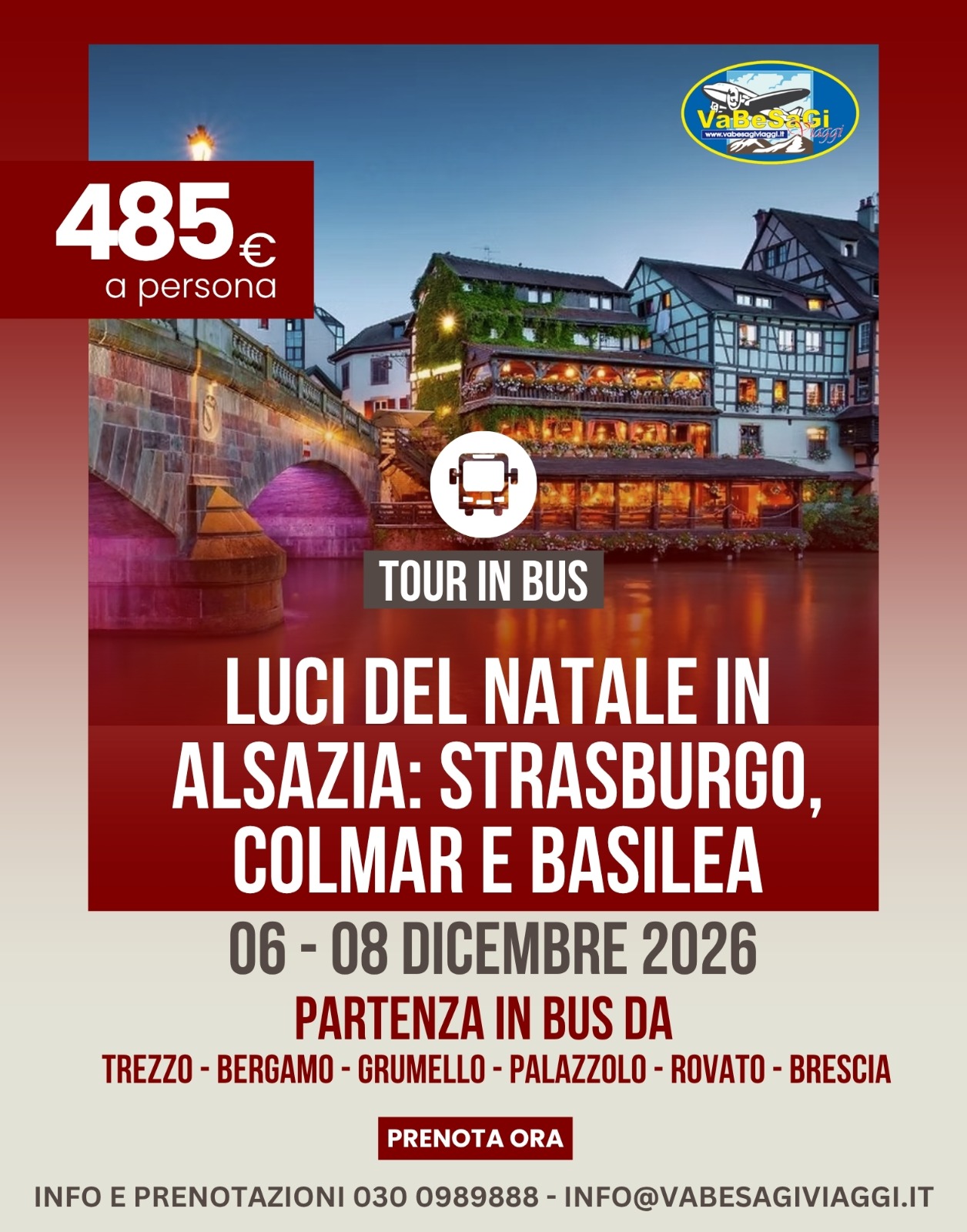 Luci del Natale in Alsazia - Strasburgo, Colmar e Basilea
