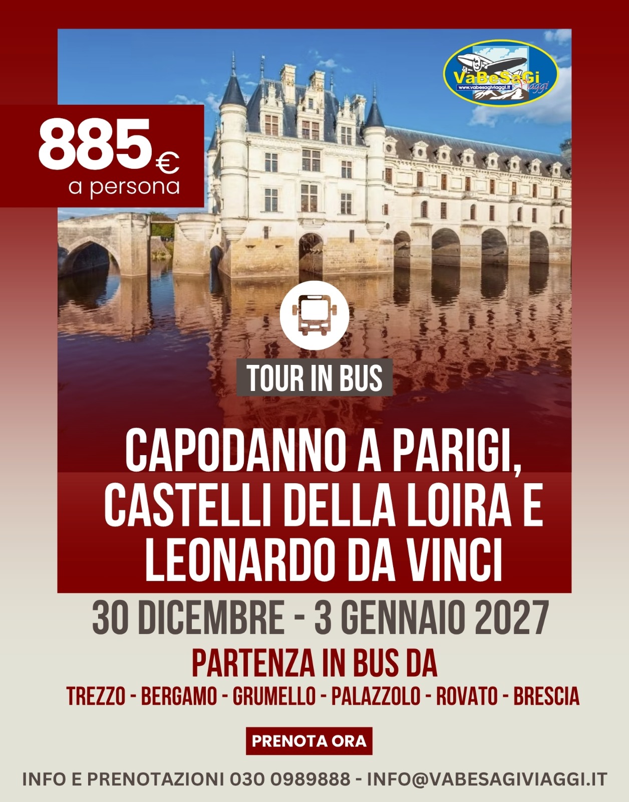 Capodanno a Parigi - Castelli della Loira e Leonardo da Vinci